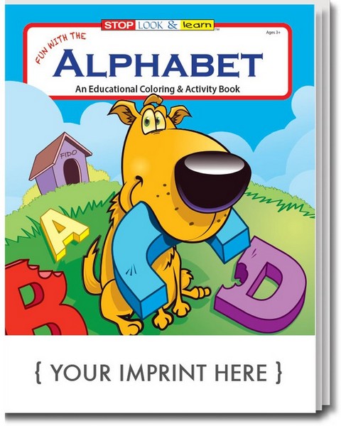 SC0255 Fun with the Alphabet Coloring and Activity BOOK With Custom Im